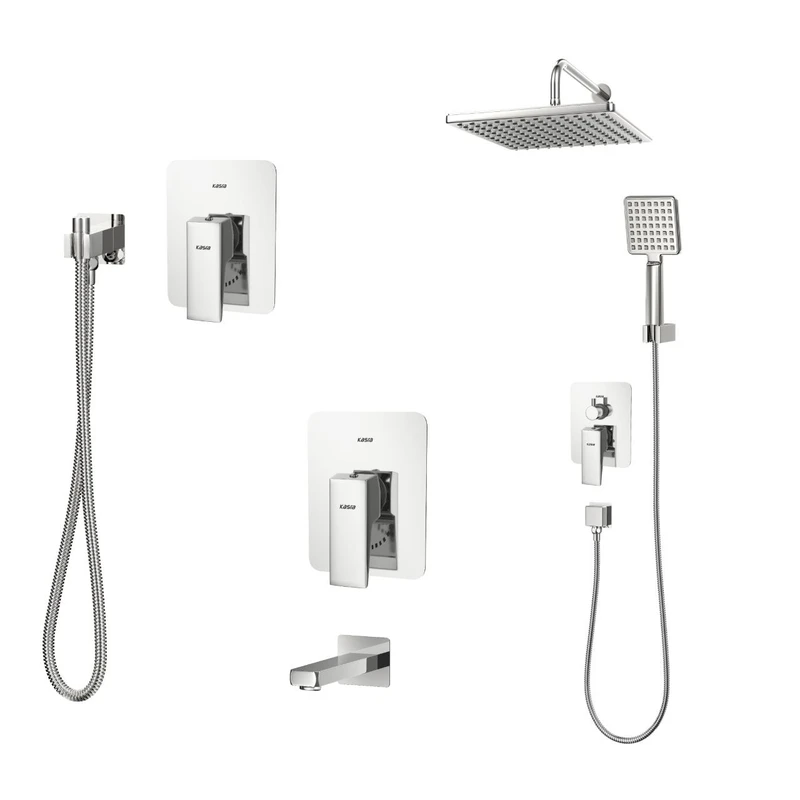 ست شیرآلات کسری مدل دامون توکار مجموعه 6 عددی