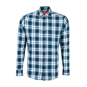پیراهن آستین بلند مردانه رونی مدل چهارخانه کد 303077 رنگ سرمه‌ای