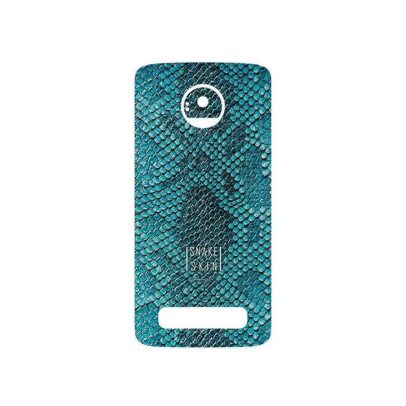 برچسب پوششی ماهوت مدل Blue Snake Skin مناسب برای گوشی موبایل موتورولا Moto Z Play