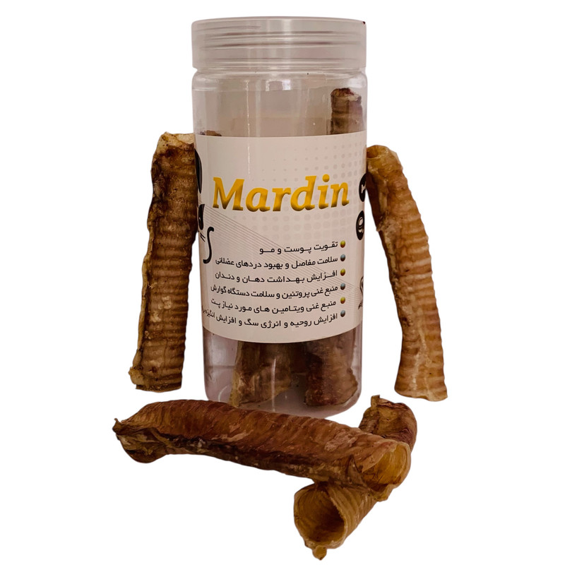 غذای تشویقی سگ ماردین مدل نای لوله ای بره وزن 80 گرم