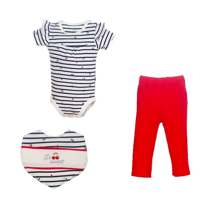 ست 3 تکه لباس نوزادی نیلی مدل ghilas s 2022