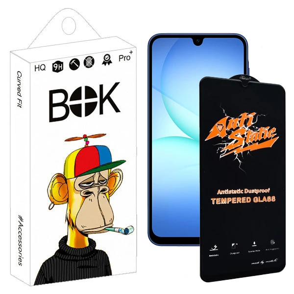 محافظ صفحه نمایش بوک مدل Anti-Static Crystal مناسب برای گوشی موبایل سامسونگ galaxy a17