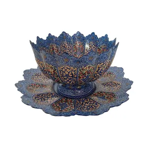 ست کاسه و بشقاب میناکاری مدل 1900