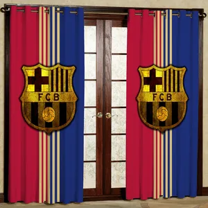 پرده مدل فوتبالی هازان پانچی کد 4224 سایز 140x200 سانتی متر