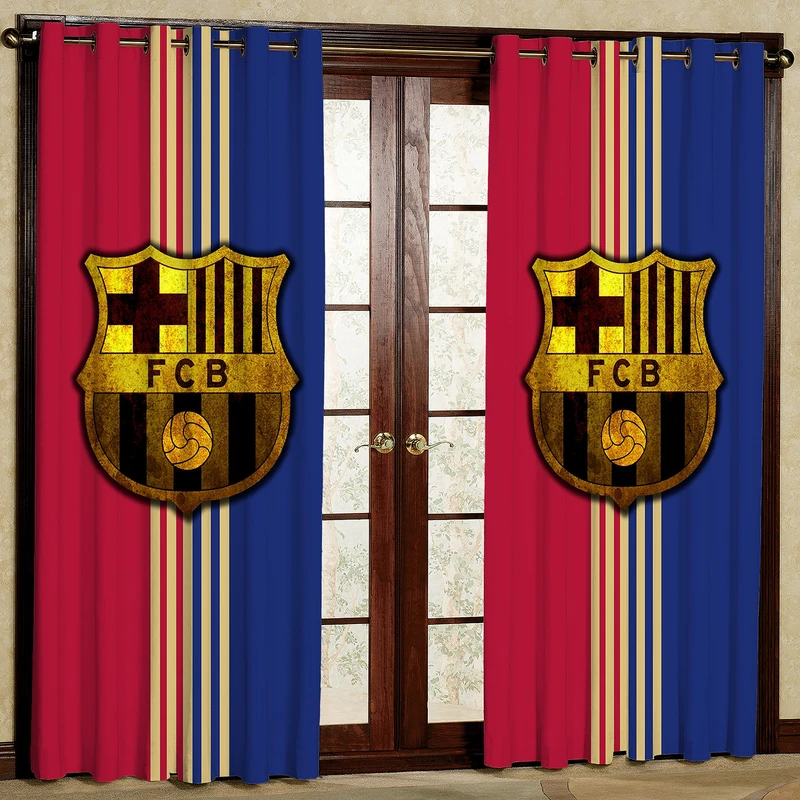 پرده مدل فوتبالی هازان پانچی کد 4224 سایز 140x200 سانتی متر