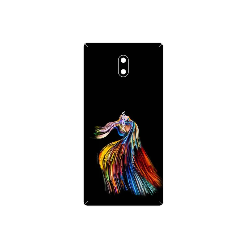 برچسب پوششی ماهوت مدل Rainbow Hair Digital Art مناسب برای گوشی موبایل نوکیا 3
