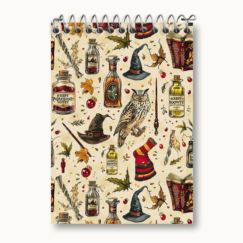 دفتر یادداشت 50 برگ خندالو مدل هری پاتر کد N485