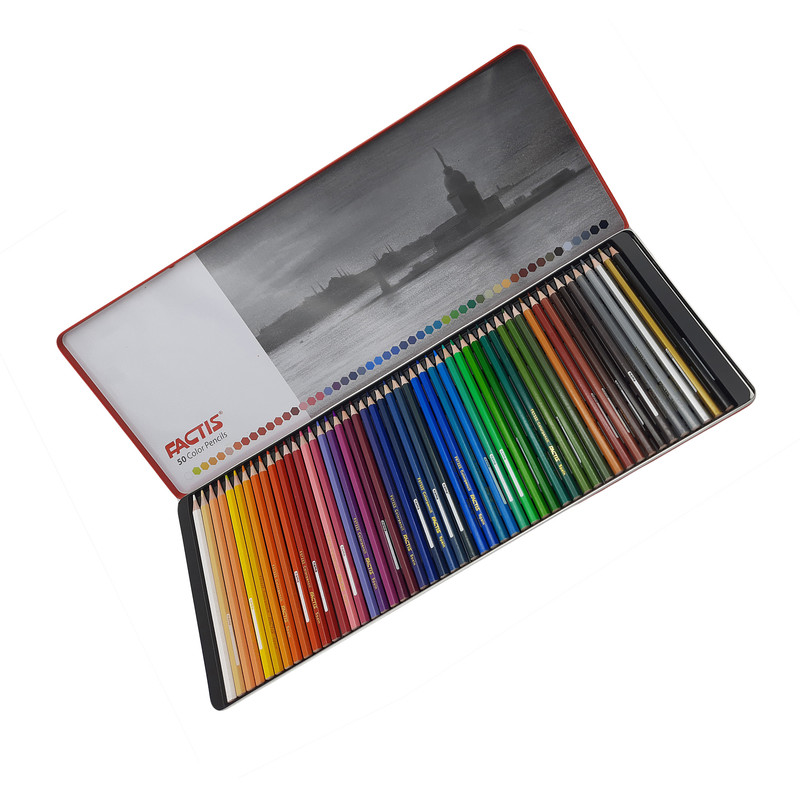 مداد رنگی 50 رنگ فکتیس کد F07112650 طرح غروب