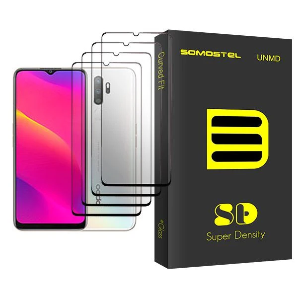 محافظ صفحه نمایش سوماستل مدل SD Glass MIX004 مناسب برای گوشی موبایل اوپو A5 (2020) بسته چهار عددی