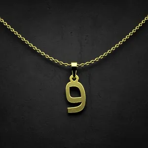 گردنبند طلا 18 عیار زنانه مدوپد مدل حرف و کد I2-1-1490