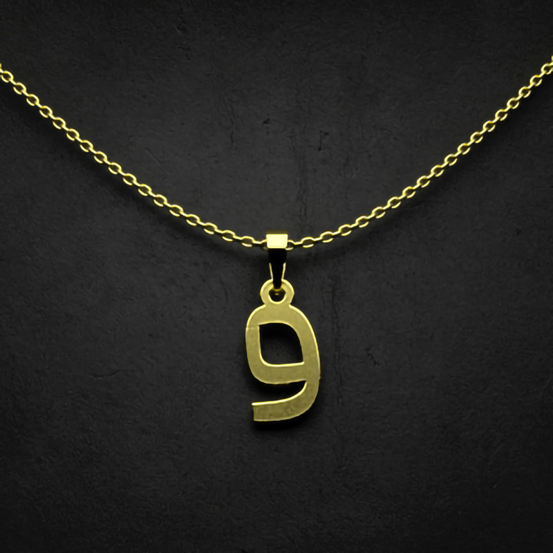 گردنبند طلا 18 عیار زنانه مدوپد مدل حرف و کد I2-1-1490