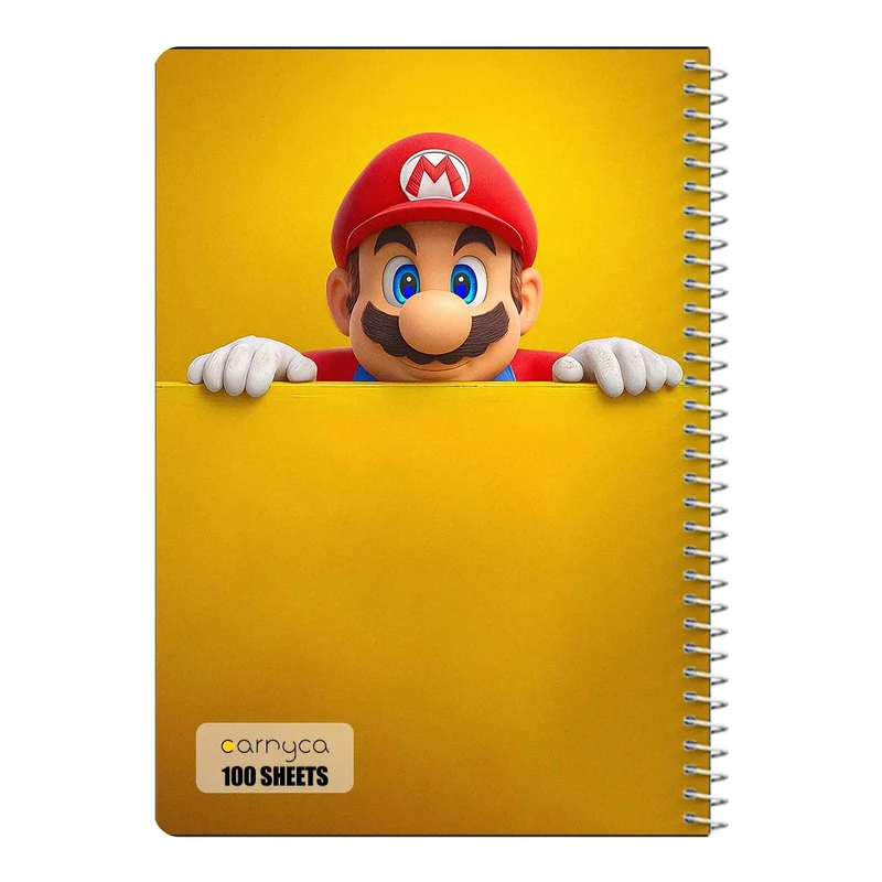 دفتر مشق 100 برگ سیمی کارنیکا طرح ماریو mario کد 56265