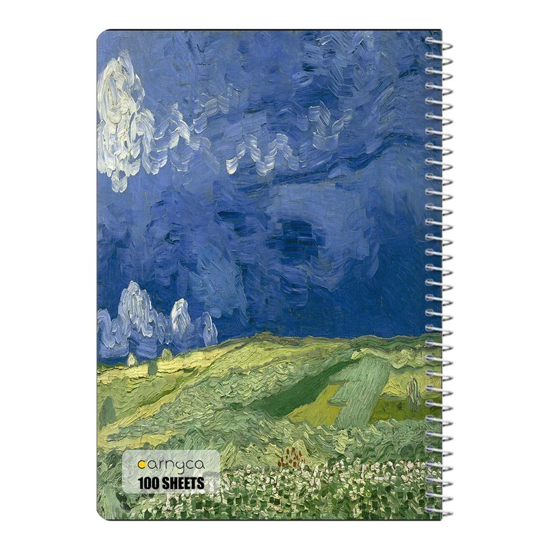 دفتر مشق 100 برگ سیمی کارنیکا طرح نقاشی های ون گوگ Van Gogh Paintings کد 55663