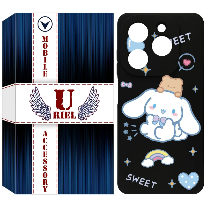 کاور یوریل مدل KSH کد 24 طرح خرگوش بامزه مناسب برای گوشی موبایل تکنو Spark 20 / Spark Go 2024