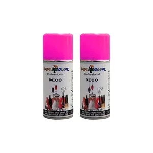اسپری رنگ صورتی فلورسنت دوپلی کالر مدل دکو حجم 150 میلی لیتر مجموعه 2عددی