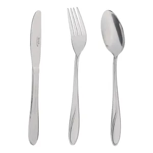 سرویس قاشق و چنگال 18 پارچه ناب استیل مدل سلیا