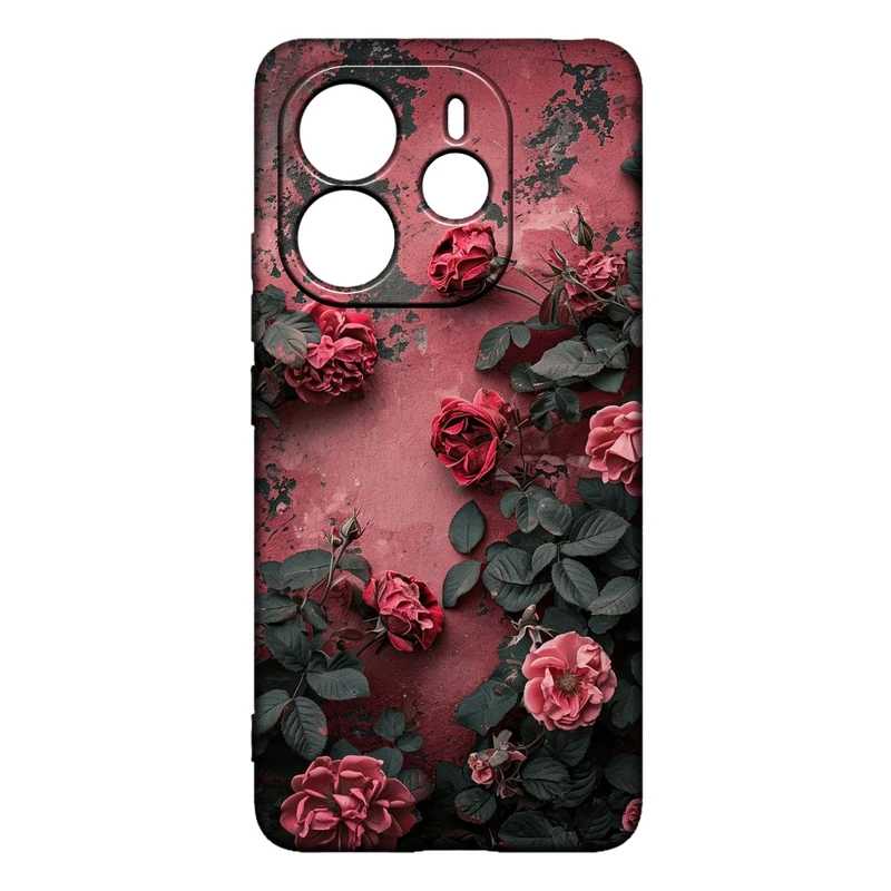 کاور طرح گل کد 323 مناسب برای گوشی موبایل شیائومی Redmi Note 14 4G