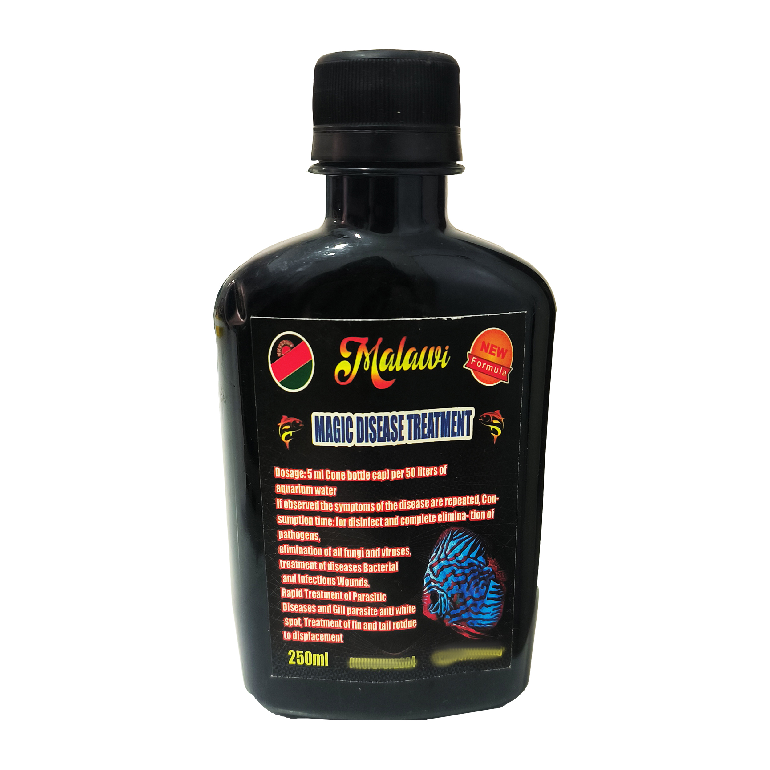 محلول آکواریوم مالاوی مدل درمان جادویی حجم 250 میلی لیتر