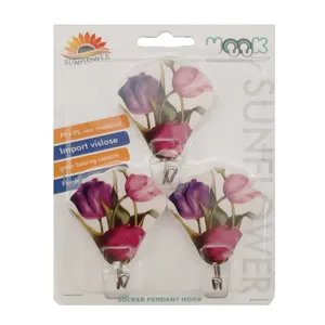 قلاب آویز آشپزخانه سان فلاور طرح گل کد111 مجموعه 3 عددی