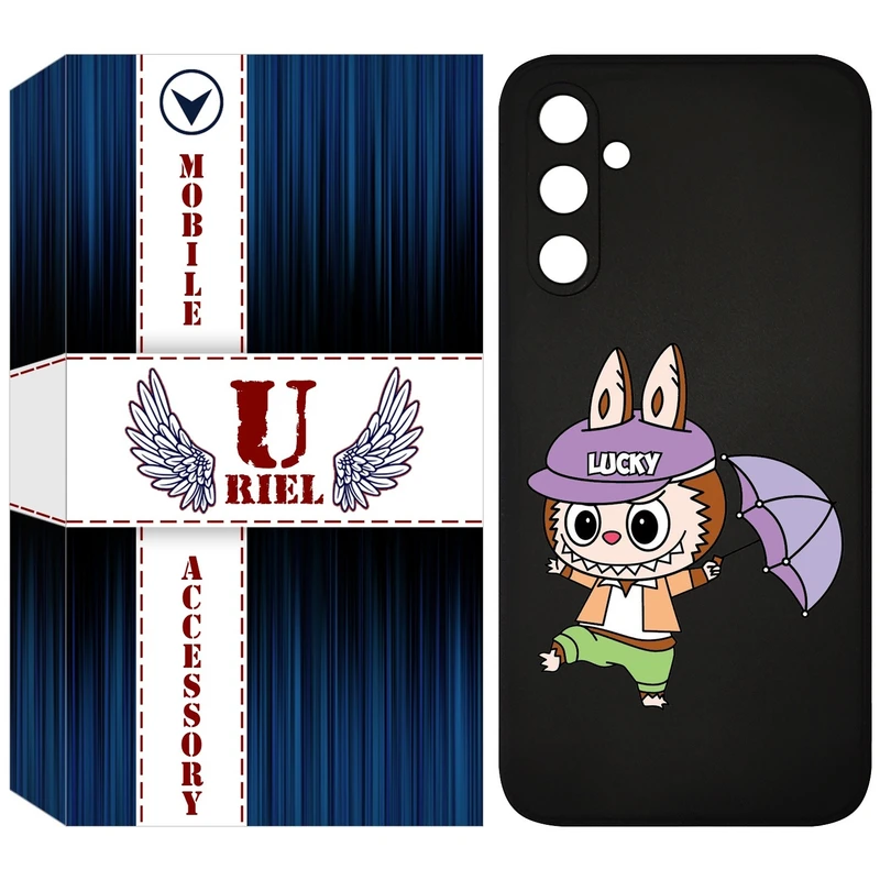 کاور یوریل مدل KSH کد 125 طرح عروسک لبوبو مناسب برای گوشی موبایل سامسونگ Galaxy A34