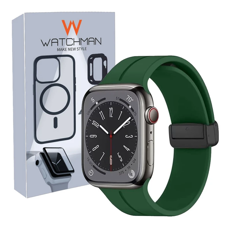 بند واچ من مدل siliconmagnet مناسب برای اپل واچ سری 11 سایز 46mm