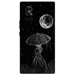 Megafone Girl and Moon 1369 Cover For Huawei Nova 8