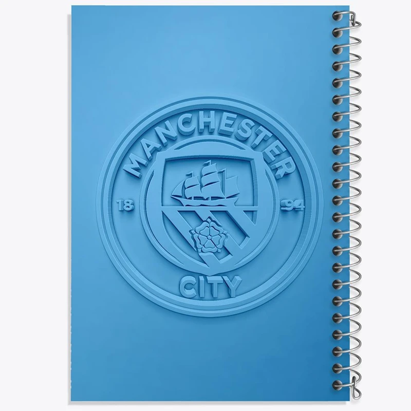 دفتر ژورنال نویسی 50 برگ خندالو مدل نقطه ای طرح باشگاه منچستر سیتی کد 26780