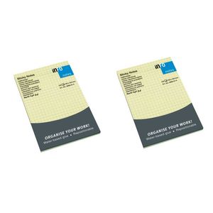 نقد و بررسی کاغذ یادداشت چسب دار اینفو مدل k-5669-01 بسته 2 عددی توسط خریداران