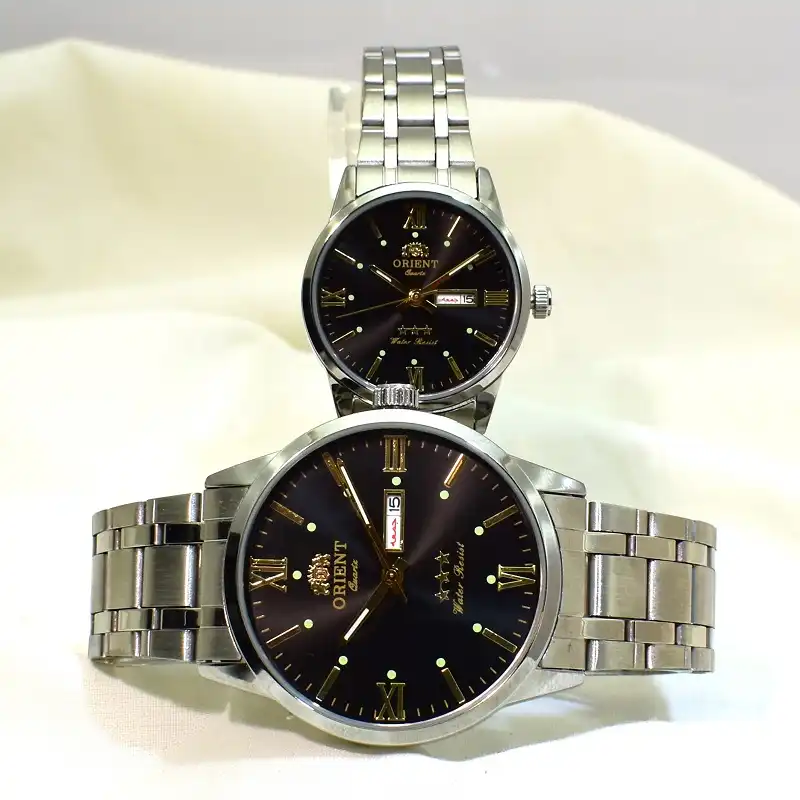 ست ساعت مچی عقربه ای زنانه و مردانه مدل ABOB-60117