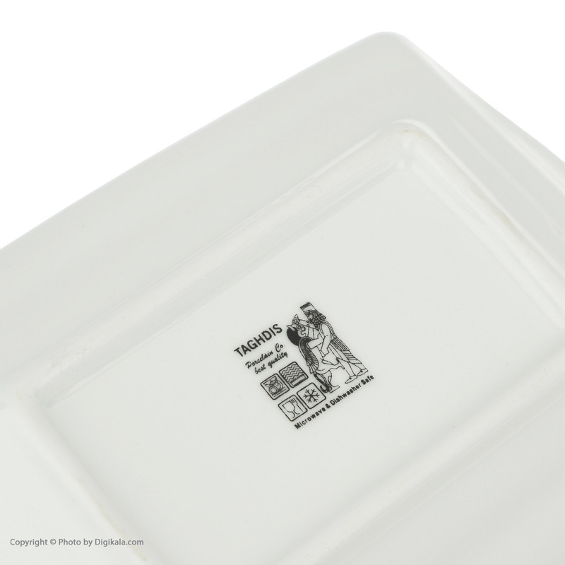 ظرف کره شرکت صنایع چینی تقدیس  طرح گل سرخ