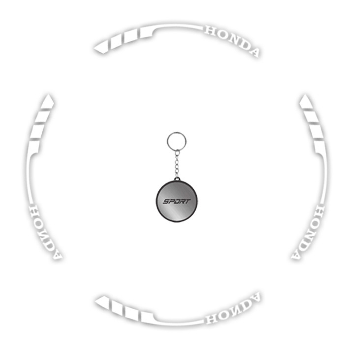 برچسب دور رینگ موتورسیکلت مهدیار کد DR0010 W همراه با جاکلیدی بسته 17 عددی