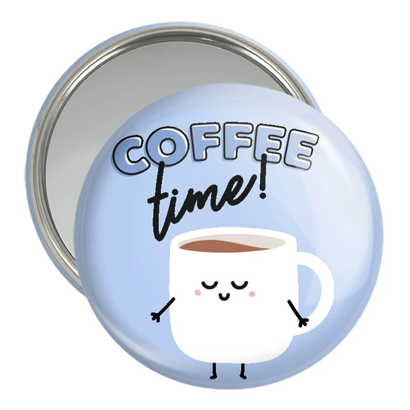 آینه جیبی خندالو مدل قهوه Coffee  کد 22007