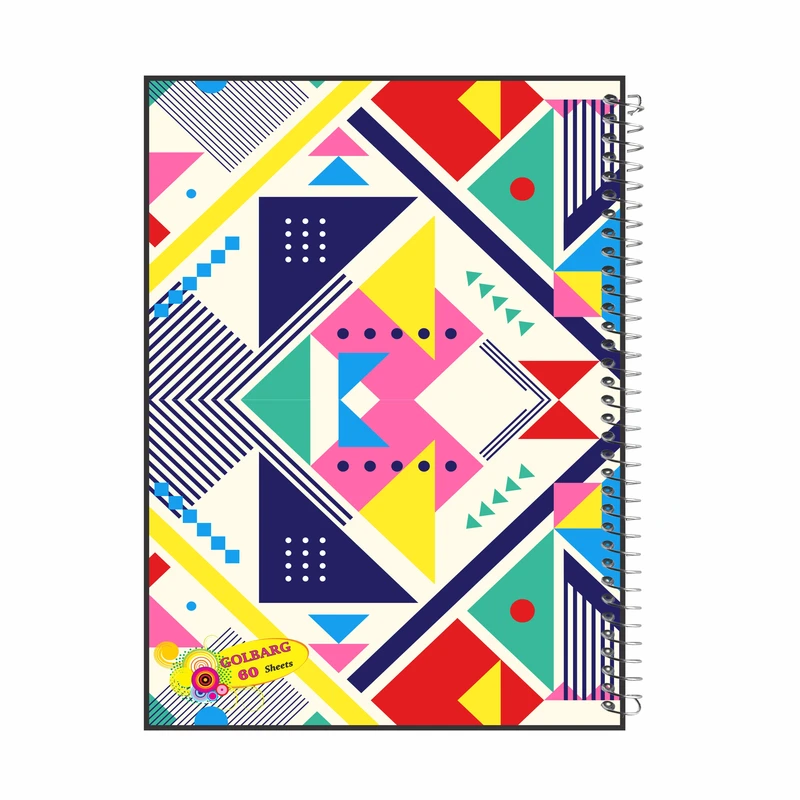 دفتر مشق 60 برگ گلبرگ طرح دانشجویی کد 602053