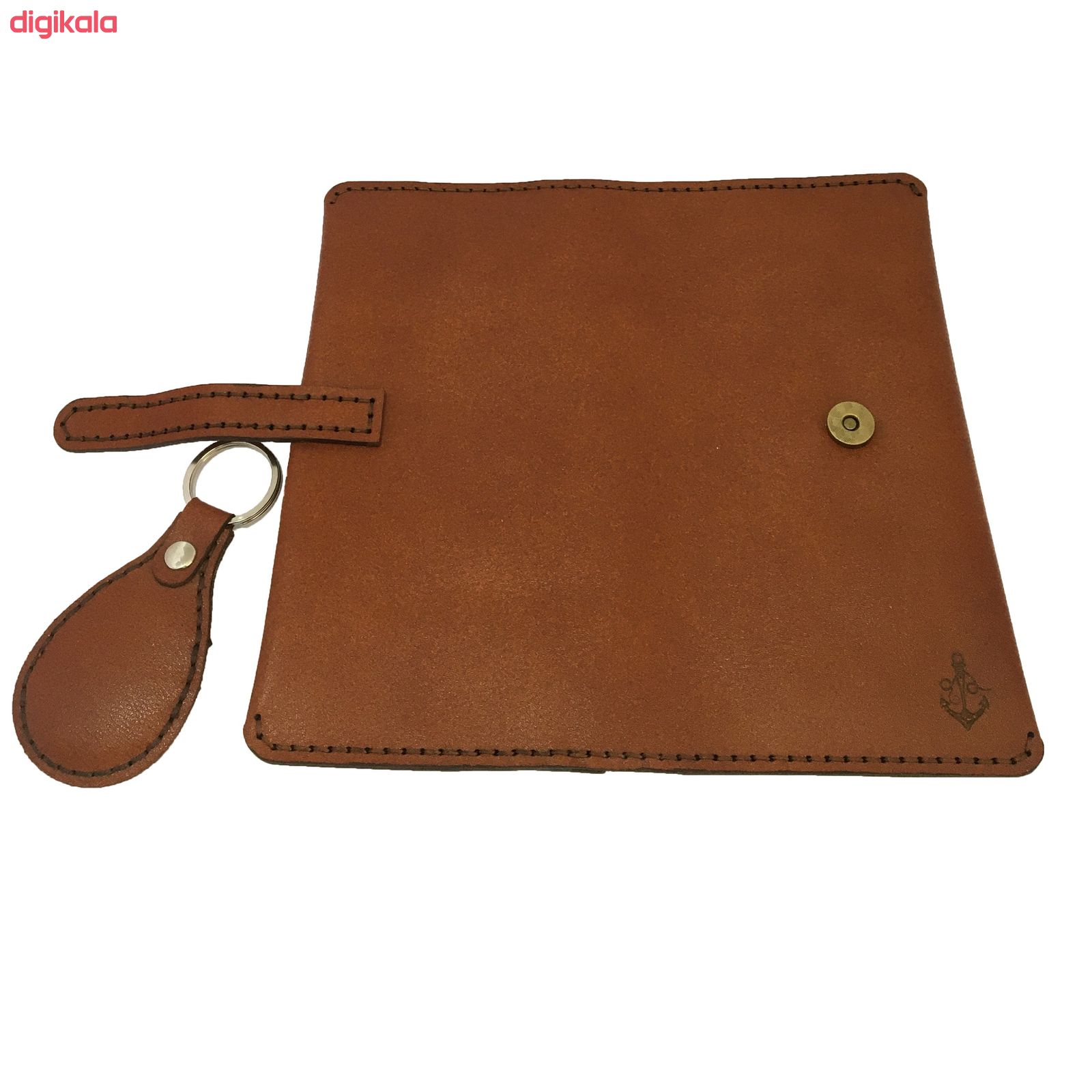 ست کیف پول و جاکلیدی چرمی چرم لنگر کد L107 main 1 2