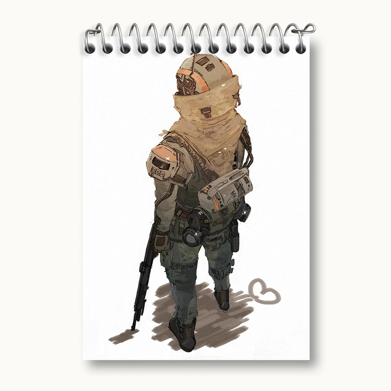 دفتر یادداشت 50 برگ خندالو مدل بازی تایتان فال (Titanfall) کد 32629