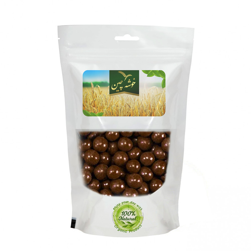 شکلات توپی کاکائویی مغزدار خوشه چین - 500گرم