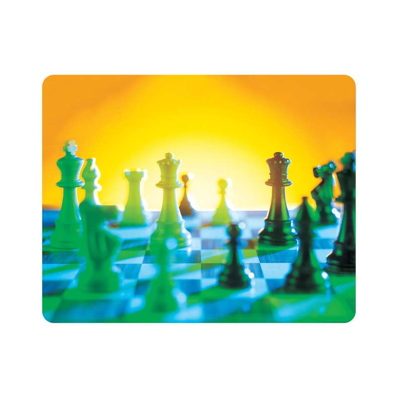 ماوس پد اطلس آبی طرح شطرنج  مدل T7354