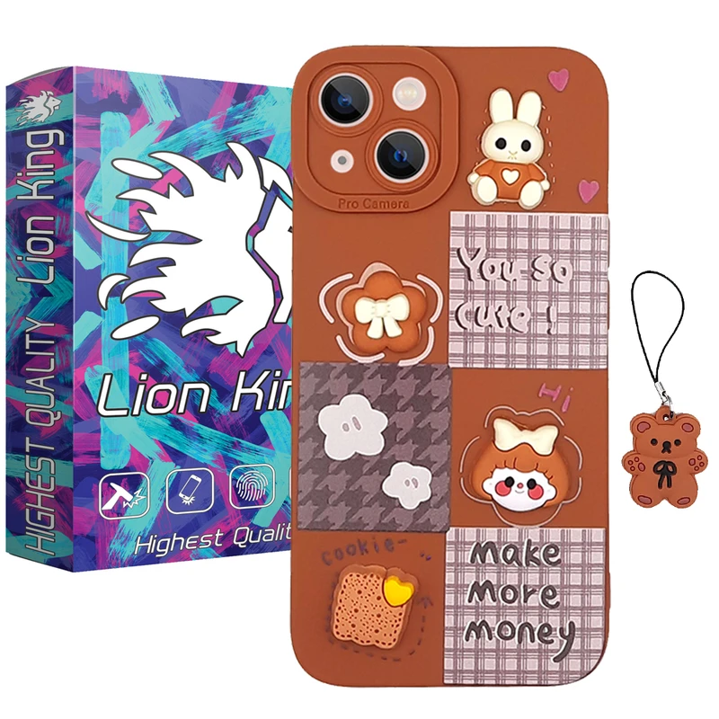    کاور لاین کینگ مدل kutecase مناسب برای گوشی موبایل  اپل IPhone 14 pro به همراه بندآویز