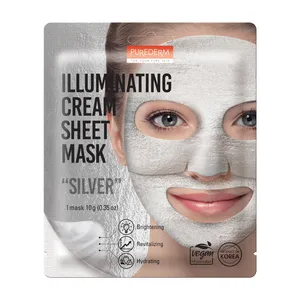 ماسک صورت پیوردرم سری Sheet Mask مدل Silver وزن 10 گرم