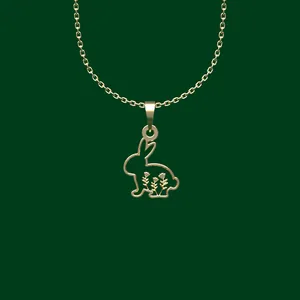 گردنبند طلا 18 عیار زنانه مدوپد مدل خرگوش کد FF2-1-1067
