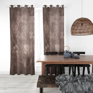 پرده مدل هازان چاپی  طرح پتینه سایز 280x140 سانتی متر