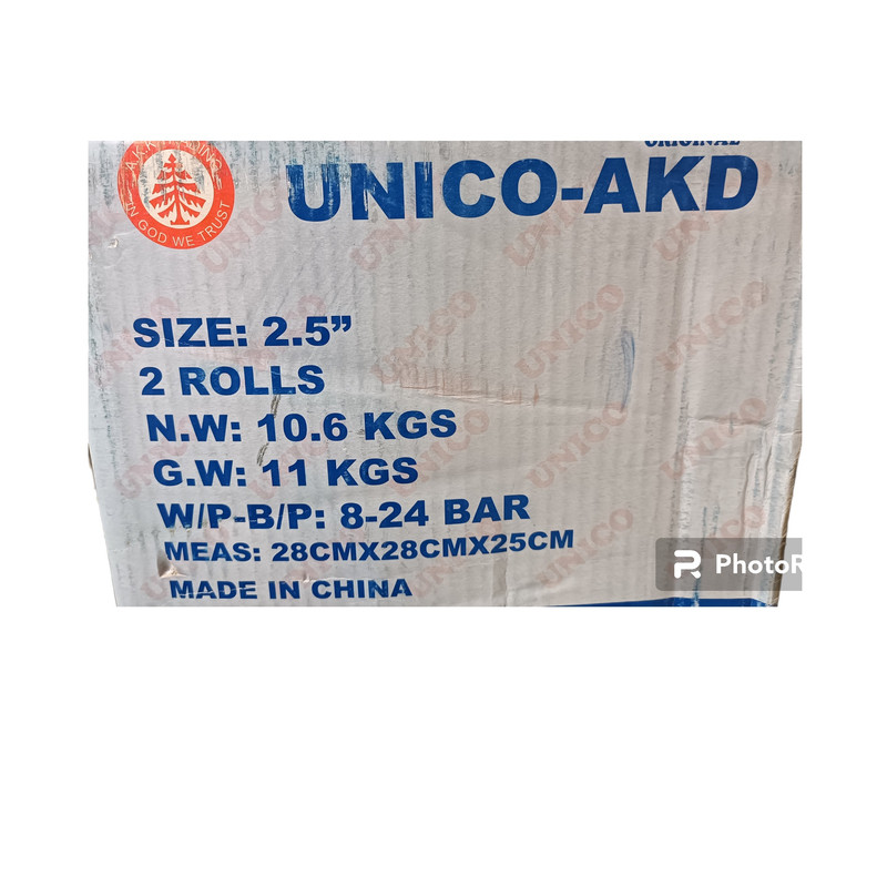 شلنگ آتش نشانی یونیکو مدل 20m سایز 2.5 اینچ