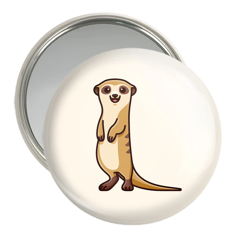 آینه جیبی خندالو مدل حیوانات بامزه موش خرما کد 28187