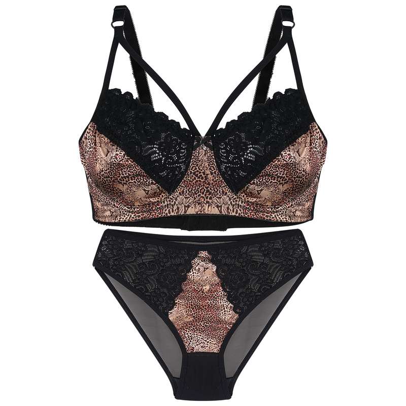 ست شورت و سوتین زنانه مدل فرپرک فنردار