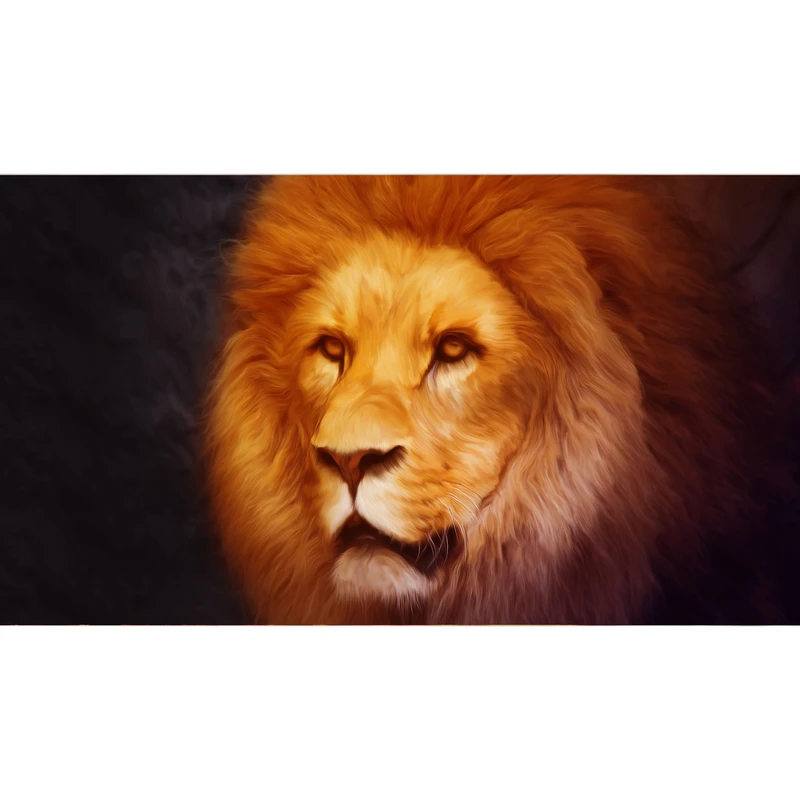 تابلو شاسی طرح نقاشی شیر مدل T7927