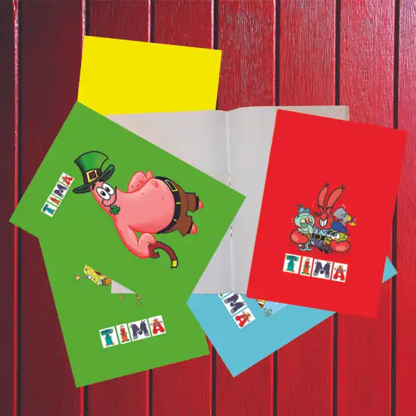 دفتر نقاشی 40 برگ تیما مدل کسرا مجموعه 10 عددی