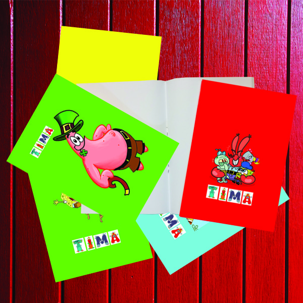 دفتر نقاشی 40 برگ تیما مدل کسرا مجموعه 10 عددی