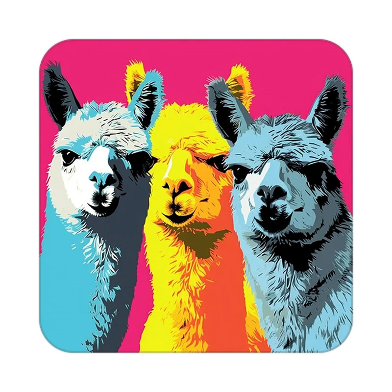 زیر لیوانی کاکتی طرح حیوانات رنگی مدل mp26855