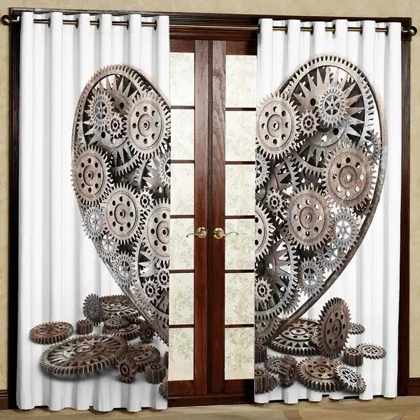 پرده مدل مخمل پانچی کد 6818 سایز 280x140 سانتی متر