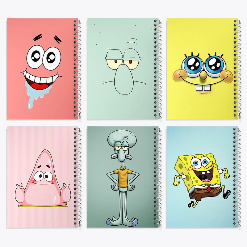 دفتر نقاشی 50 برگ خندالو طرح باب اسفنجی و پاتریک کد 234 مجموعه 6 عددی